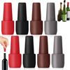 Dinhauyon Sicure Tappi Colorati per Bottiglie, 8 Pcs Tappo per Vino in Silicone, Tappi per Bottiglia in Silicone Riutilizzabileper Diversi tipi di Bottiglie di Vetro per Conservare la Birra Champagne