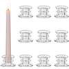 Glasseam Portacandele In Vetro 10 Pezzi: Piccoli Portacandele Trasparenti Portacandeles Conici Per Candelieri Centrotavola Mini Portacandeles Per Decorazioni Per La Casa Per Matrimoni
