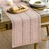 Artoid Mode Macramè Runner da Tavola Rosa 30x143 cm, Decorazione da Tavolo da Cucina Vacanze Feste Compleanno Matrimoni