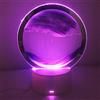 Neioaas 7 Colori Mobile Sabbia Lampada da Tavolo- Lampada a sabbie mobili 3D del paesaggio di mare profondo,360° Rotazione Luce a Clessidra 3D,Giocattoli di arte desktop per la decorazione casa vivente(Viola)
