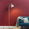 LIGHTBOX Stehlampe Holz & Metall, Hellgrün, schwenkbare Leuchte | Lampada da terra, orientabile, 150 x 25 x 35 cm, E27, max. 40 W, verde