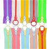 YaHoGa 10 Pezzi 25 cm Resina Cerniere # 5 plastica Chiusure Lampo Closed End Cerniere per Fai da Te Cucito Artigianale Borse Porta Abiti (1 Pezzi Ogni Colore)