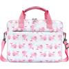 Dadanism Custodia per Tablet per Bambini, Borsa per Tablet da 12.5 Inch, Borsetta per Tablet con Manico e Tracolla per Fire HD 10 Kids/Fire HD 10 Kids Pro 13th/11th Gen 2023/2021, Balena Rosa
