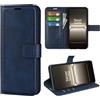 Kezaizhe Custodia per OnePlus Nord 5 PU Pelle Wallet Protettivo Cellulare Flip Cover per One Plus Nord5 a Portafoglio Telefono con Magnetica (Blu)