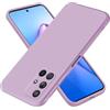 EASSGU Custodia per Samsung Galaxy A71 4G (6.7 Inches), Cover Morbida in Silicone TPU - Erba Viola