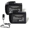 MXJFYY 2 pezzi 7,4 V 5000 mAh 37 Wh batterie ricaricabili ai polimeri di litio con caricabatterie per guanti riscaldati, calzini riscaldati, cappelli ri-scaldati, passamontagna ris-caldati