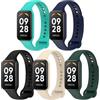 CHULN 5 Pezzis Cinturini Compatibile con Xiaomi Smart Band 8 Active e Redmi Smart Band 2, Cinturino in Silicone Morbido di Ricambio Sportivo Regolabile per Xiaomi Smart Band 8 Active.