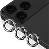 Coiwxmoi Protezione Fotocamera per iPhone 17 Pro/17 Pro Max,Pellicola Vetro Glitter Copri Telecamera Camera Proteggi Obiettivo HD Trasparente Lente Durezza 9H Anti-graffio Bling Diamond,Nero