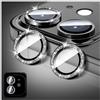 LucBuy Protezione per Obiettivo Della Fotocamera Compatibile con iPhone 13/13 Mini, Copertura per Fotocamera in Vetro Temperato Glitterato, Anelli Metallici Individuali