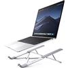 UGREEN Supporto per Laptop in Alluminio, Stand per PC Portatile Regolabile Altezza 5 Livelli, Compatibile con MacBook Air Pro ASUS HP Dell e Altri 12-17.3