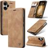 Azororo Cover per Xiaomi Redmi Note 13 Pro Plus 5G, Premium PU Pelle Custodia, Magnetica Carta Fessura Portafoglio Case, Flip Cavalletto Custodia per Redmi Note 13 Pro Plus 5G - Marrone