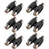 KUOQIY 6 Pezzi Accoppiatore da Femmina 2 a Femmina 2 RCA, Doppio RCA Accoppiatore Adattatore Phono, per Giradischi, CD, MP3, Ricevitore, Amplificatore, Cavo Phono Stereo, Nichelato