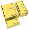 STARLINE BLOCCHETTO BIGLIETTI ADESIVI GIALLO 75X125mm 100fg 70gr Starline Q900053/12