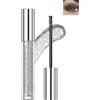 Lestpola Mascara con brillantini, resistente all'acqua, a lunga durata, mascara colorata, colore bianco, Smudge-Proof No Clumping Sparkling Lash Mascara Makeup for Women Stage Wedding Christmas-01#