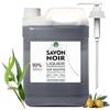 B.O.T cosmetic & wellness Sapone Nero Mani Igienizzante Liquido Casa Universale Non secca la pelle. Detergente Naturale realizzato al 100% con olio d'oliva e olio di eucalipto (5000)