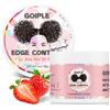 WOZUTUNT Edge Control Cera per donne nere con tenuta forte, non grassa, gel più lisci, capelli afro per capelli neri, lucentezza, gel capelli afro per donne cera capelli afro (4, once)
