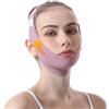 KINDLUME Fascia Doppio Mento, Face Tape Viso Lifting in Graphene, Benda Viso per Modellare e Rassodare il Contorno Facciale, Regolabile, Design Traspirante, adatta a Tutti i Visi, Viola