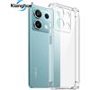 Custodia TAUYN Per Xiaomi Redmi Note 12 Pro 5G – Silicone TPU Trasparente Con Bordo Placcato Bianco, Antiurto