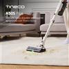 Tineco PURE ONE A50S Aspirapolvere Senza Fili, 185W di Potenza di Aspirazione, 70 Minuti di Autonomia, Serbatoio Polvere da 1L, Spazzola 3DSense, Gestisce Facilmente Sporco di Grandi Dimensioni