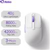 AKKO Mouse da Gaming Wireless Akko Dash MAX/Ultra con Sensore PixArt PAW3950 / PAW3395, 42000 DPI, 40g±3g, Ultraleggero, Ergonomico, 8K, per E-sports