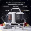 OMESER Pulitore per Tappeti Portatile 750W, 15KPa, Macchina per Pulizia a Umido di Tessuti, Tappeti, Divani, Peli di Animali e Auto
