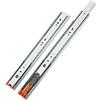 LOOTICH Guide per Cassetti in Acciaio con Cuscinetti a Sfera 350 mm Totale Telescopiche Guida per Cassetto con Ammortizzatore Chiusura Automatica Capacità di Carico 35 kg (1 Paio)