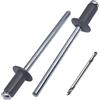 SKIR'CO 400 rivetti ciechi verniciati, 4,0 x 10 mm, rivetti ciechi in alluminio, DIN 7337, testa a cupola, mandrino in acciaio, rivetti pop (grigio antracite RAL 7016)