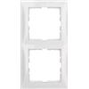 Berker Hager S1 - Cornice 2 moduli Serie 1 lucido bianco pile