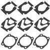 PATIKIL Cuscinetto Aria Compressore Valvola Piastra Ricambio Kit 3in1 Aria Compressore Cilindro Testa Base Valvola Piastra Carta Guarnizione Sigillante Nero (3 Set)