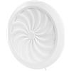 Repa Market Griglia di ventilazione rotonda da 100 a 150 mm, in plastica bianca, diametro regolabile, griglia di ventilazione con protezione dagli insetti, griglia di scarico, copertura per tubo di