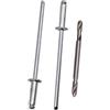 SKIR'CO 50 rivetti ciechi 2,4 x 8 mm, in alluminio, DIN 7337, testa a cupola, mandrino in acciaio, rivetti pop