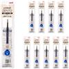 三菱鉛筆 Uniball ZENTO UBR-Z-05 - Ricarica di inchiostro a base d'acqua, punta fine da 0,5 mm, blu, compatibile con penne Uniball ZENTO, UBRZ05.33, confezione da 10