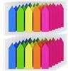 KIFZM pennarelli a freccia 12 set 5 colori bandiere adesive riutilizzabili semplici linguette indice note adesive pennareli laterali