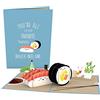 Lovepop® Biglietto pop-up 3D Sushi per compleanno, anniversario, ringraziamento, invito