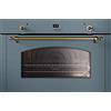Ilve PRONTA CONSEGNA - Ilve Forno elettrico da incasso Nostalgie OV90SNE3 finitura blue grey/ottone da 90 cm - IN PROMOZIONE FINO AL 6/07