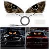 VOAKZEF Devil Eyes - Luce a LED per auto, con occhi diavoletici, luce per parabrezza auto, USB Plug & Play, luce LED con 12 modalità, luce di segnalazione oculare per auto (giallo)