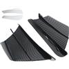 Qcwwy Alette per Motociclette Alette per Motociclette Kit Alette Aerodinamiche Spoiler per Alette per Motociclette ABS Universale 1 Paio