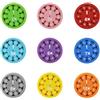 VicBou 9 Pezzi Mathe Fakten Fidgets Spinners Kit, Moltiplicazioni Divisioni Math Fact Spinners Fidgets, Mini Giocattolo Math Spinner, per Education Toy, Lernspiele
