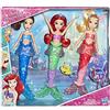 Disney Princess Hasbro Ariel e Sisters, Pacchetto con Storie Narrative, Multicolore