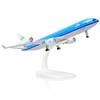 QIYUMOKE MD-11 KLM 1/300 Modello di Aereo in Metallo Diecast con Supporto Boeing 747-406M Lega Display Plane Model Kit per Appassionati di Aviazione da collezione o Regalo