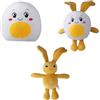 QIANAI Coniglio di Pasqua, Coniglio di peluche, Coniglio a forma di uovo (28-40 cm) (A)
