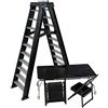 WWE WRESTLING TLC Playset NERO per Action Figures del Wrestling da 15-18cm Table Ladder Chairs Set di Tavolo Scala Sedie