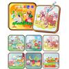 Prism Petal Dinosauro Riutilizzabile Libro di Pittura d'Acqua Giocattoli per Bambini, Libro di Acquerello Magico Giocattolo con Penna d'Acqua Favola per 3 + età Ragazzi e Ragazze (Zoo)