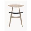 Carl Hansen & Søn Sedia in legno con seduta in pelle CH33P