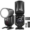 NEEWER Z2-N Flash Speedlite TTL Rotondo 2.4G, Compatibile con Nikon, 76Ws HSS 1/8000s, Nuova UI, 2 Lampade Pilota, Cambio Rapido TTL/M con Tasto TCM, Batteria 7,2V/3000mAh, 600 Flash a Piena Potenza