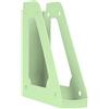 DONAU 7462101PL-06 - Portariviste dal design moderno, formato A4, colore: verde, colore pastello, traforato, PP/plastica, organizer da scrivania per riviste