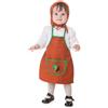 Creaciones Llopis Costume da grembiule castagna Teja, costume castagna ragazza, costume castagna bambino (1-2 anni)