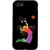 Volleyball Team Equipment for Volleyball Custodia per iPhone SE (2020) / 7/8 Giocatore di pallavolo Colorsplash Ragazze Bambini Beach Volley