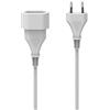 Hama Prolunga con presa europea, per interni, 3 m, colore: Bianco