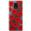 BABACO ERT GROUP custodia per cellulare per Xiaomi REDMI NOTE 9 PRO/ 9S originale e con licenza ufficiale Babaco, modello Flowers 018 adattato alla forma dello smartphone, parzialmente trasparente